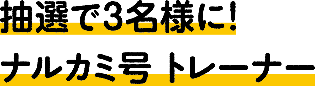 抽選で3名様に!ナルカミ号トレーナー